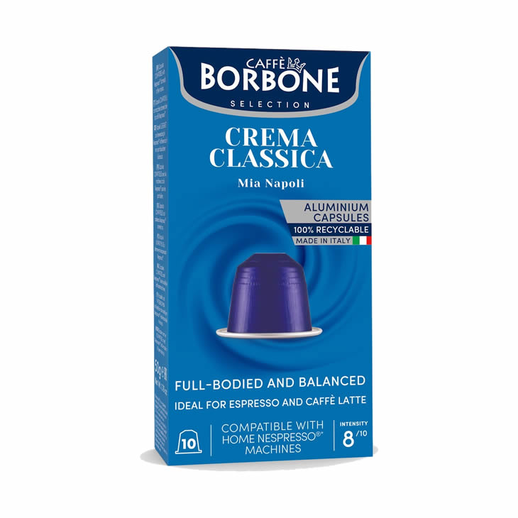 Caffe Borbone Crema Clasica en Capsula - Compatible Nespresso® - 10 cápsulas