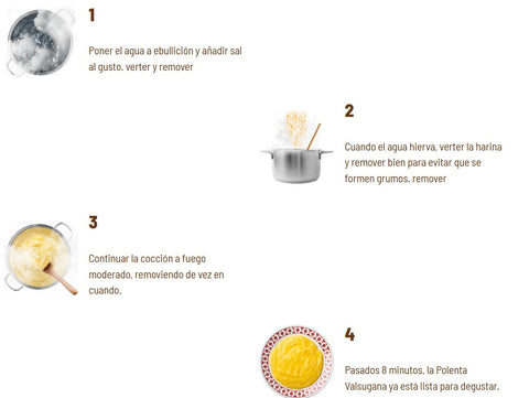 Polenta Valsugana Classica Instantánea Bonomelli