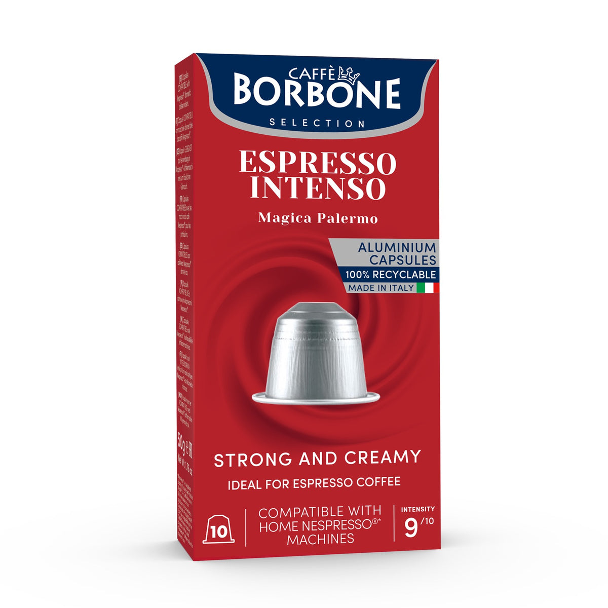 Caffe Borbone Espresso Intenso en Cápsula - Compatible Nespresso® - 10