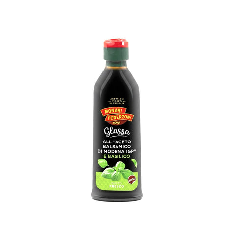Glassa all Aceto Balsamico di Modena IGP e Basilico