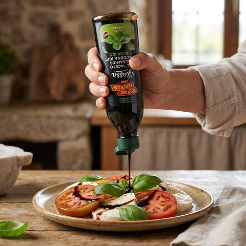 Glassa all Aceto Balsamico di Modena IGP e Basilico