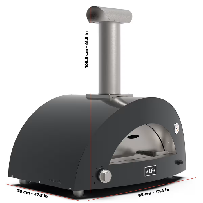 Forno 2 Pizze Linea Moderno Hibrido