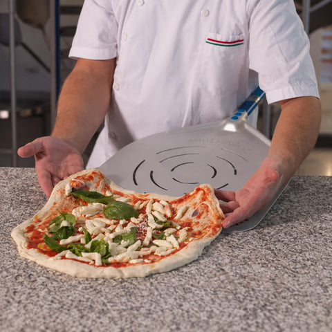 Pala Gi-Metal Pizza Rectangular PERFORADA