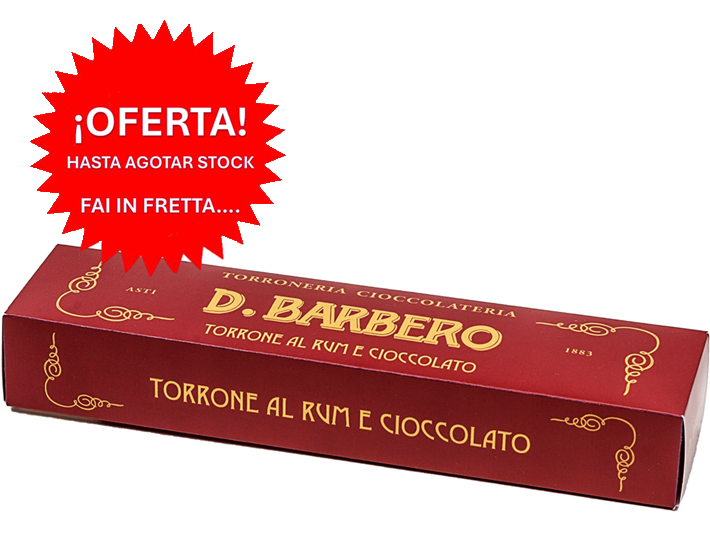 OFERTA - Torrone Al Rhum e Cioccolato Barbero