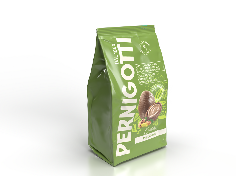Busta di Ovetti di Cioccolato Ripieni con Pistacchio Pernigotti