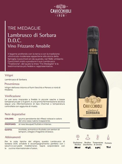Lambrusco di Sorbara D.O.C Amabile