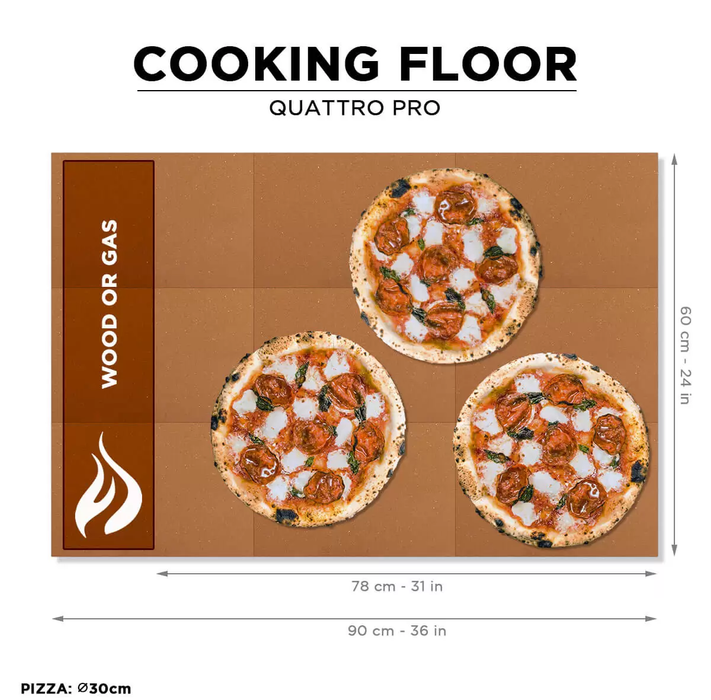 Forno 3-4 Pizze Quattro Pro Top Profesional Linea Gas