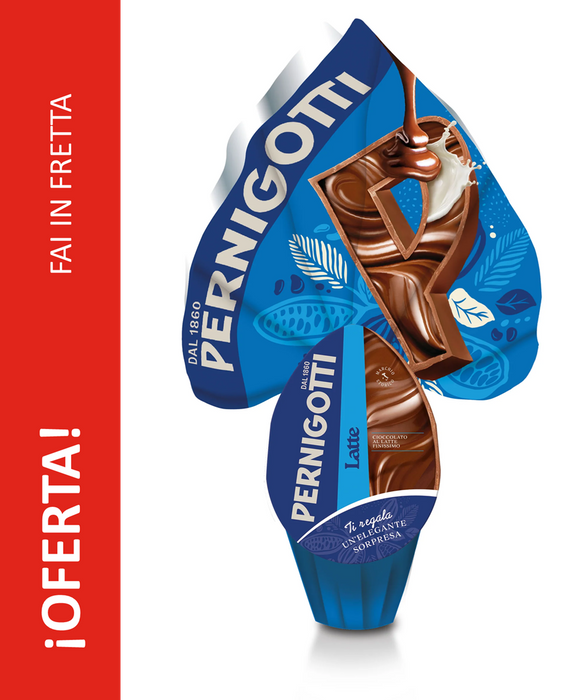 OFERTA 50% - Uovo di Cioccolato al Latte Finissimo Pernigotti