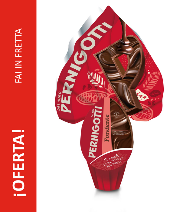 OFERTA 50 % - Uovo di Cioccolato Extra Fondente Pernigotti