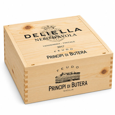 "Deliella" Nero d'Avola Sicilia D.O.C. - Caja Madera 6 unidades