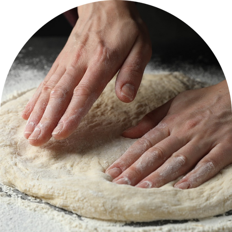 Base Pizza Bianca Bordo Alto