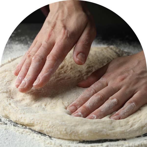 Base Pizza Bianca Bordo Alto