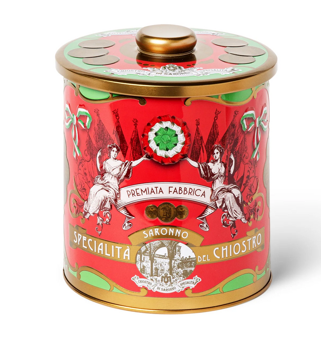 Biscottiera Rossana con Amaretti Croccanti, Cantuccini e Baci del Chiostro