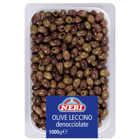 Olive Nere Leccino Denocciolate in Vaschetta