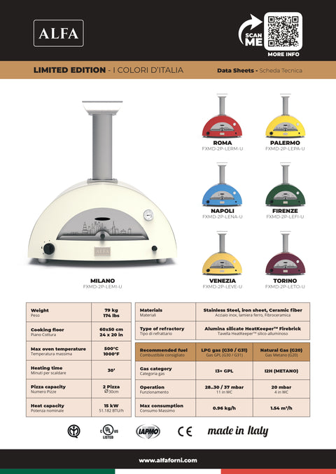 Forno "I Colori d'Italia" - EDIZIONE LIMITATA