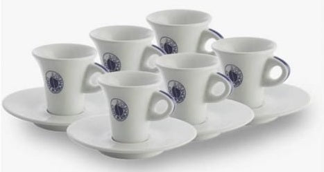Set 6 Tazze Caffè Espresso