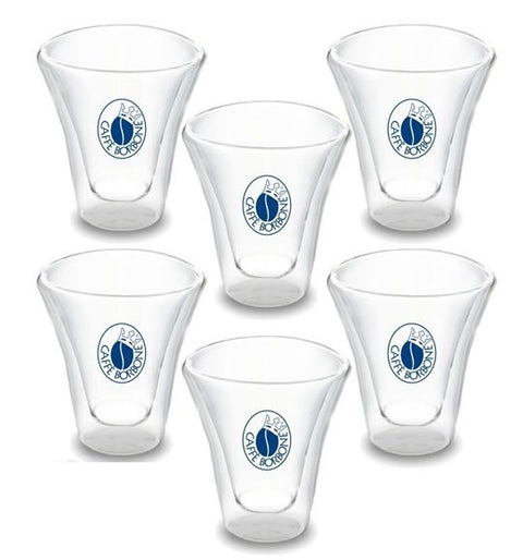 Set 6 Tazzine in Vetro Espresso Borbone
